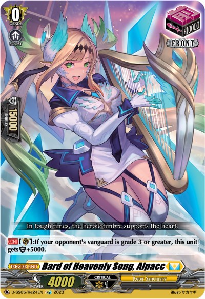 Bard of Heavenly Song, Alpacc (D-SS05/Re24EN) [Festival Booster 2023]