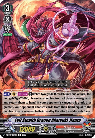 Evil Stealth Dragon Akatsuki, Hanzo (D-PV01/225EN) [History Collection]