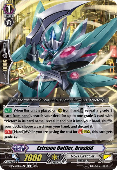 Extreme Battler, Arashid (D-PV01/136EN) [History Collection]