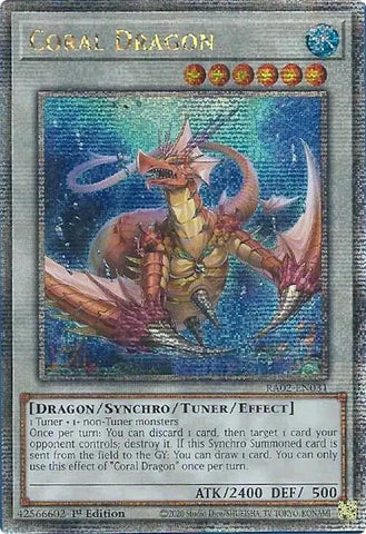 Coral Dragon (Quarter Century Secret Rare) [RA02-EN031] Quarter Century Secret Rare