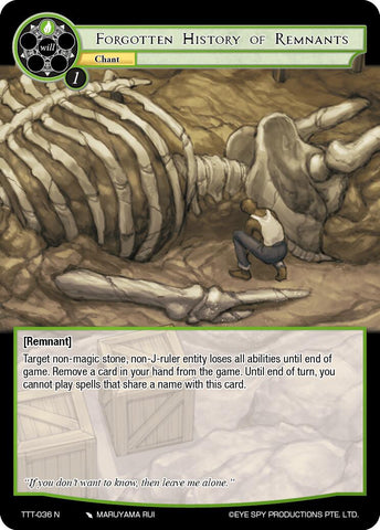 Forgotten History of Remnants (TTT-036 N) [Thoth of the Trinity]