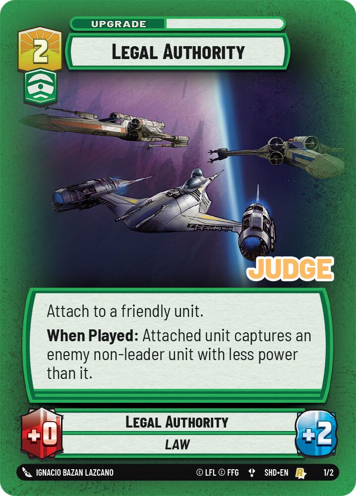 Legal Authority (1/2) (1/2) [Judge Promos]
