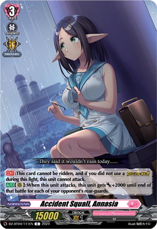 Accident Squall, Annasia (DZ-BT04/111EN) [Destined Showdown]