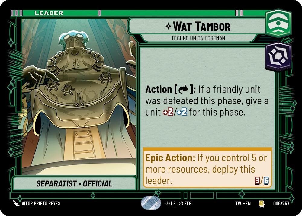 Wat Tambor - Techno Union Foreman (006/257) (006/257) [Twilight of the Republic]