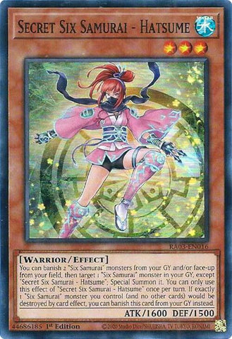 Secret Six Samurai - Hatsume [RA03-EN016] Super Rare