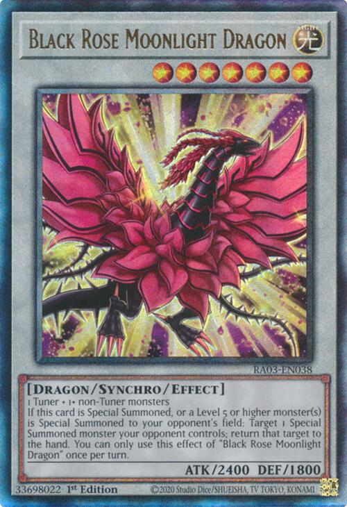 Black Rose Moonlight Dragon (UTR) [RA03-EN038] Prismatic Ultimate Rare