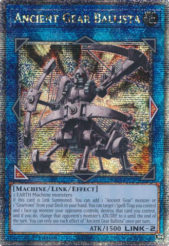 Ancient Gear Ballista (Quarter Century Secret Rare) [RA03-EN046] Quarter Century Secret Rare