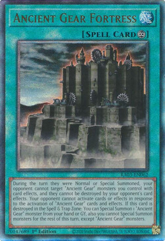 Ancient Gear Fortress (UTR) [RA03-EN062] Prismatic Ultimate Rare