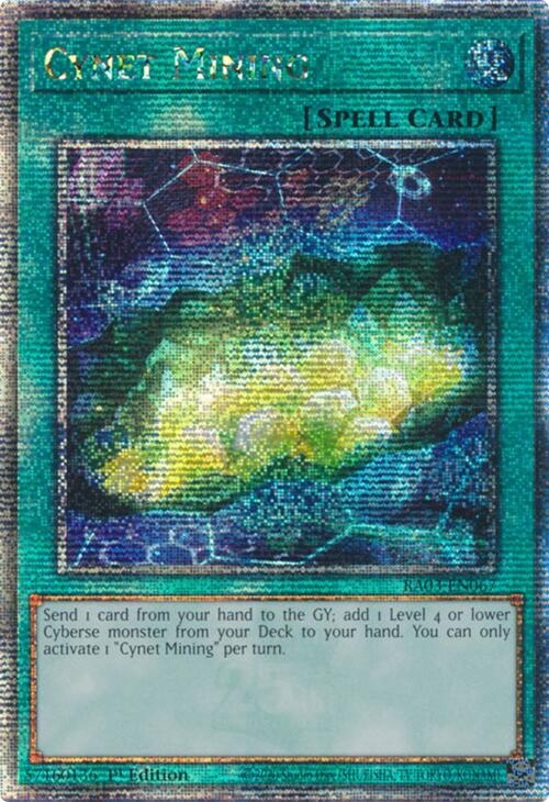 Cynet Mining (Quarter Century Secret Rare) [RA03-EN067] Quarter Century Secret Rare