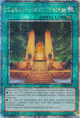 Mausoleum of the Emperor (Quarter Century Secret Rare) [RA03-EN167] Quarter Century Secret Rare