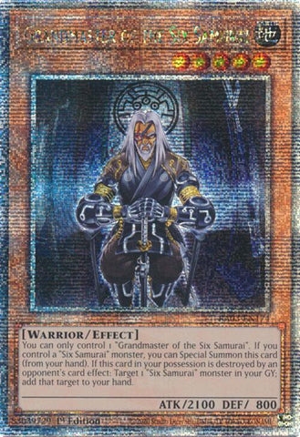 Grandmaster of the Six Samurai (Quarter Century Secret Rare) [RA03-EN174] Quarter Century Secret Rare