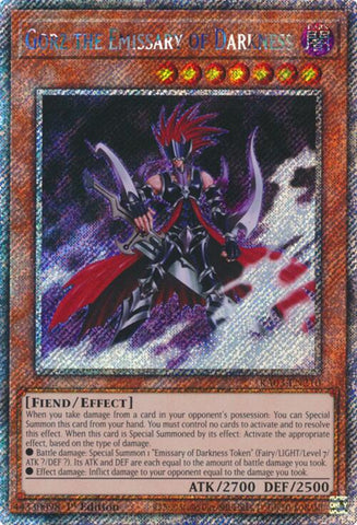 Gorz the Emissary of Darkness (Platinum Secret Rare) [RA03-EN210] Platinum Secret Rare