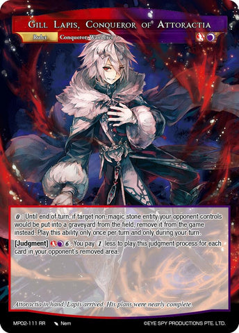 Gill Lapis, Conqueror of Attoractia // Gill Lapis, Rebel of Darkest Fires (MP02-111 JR) [Masterpiece Collection 02 "Fates Reunited!"]