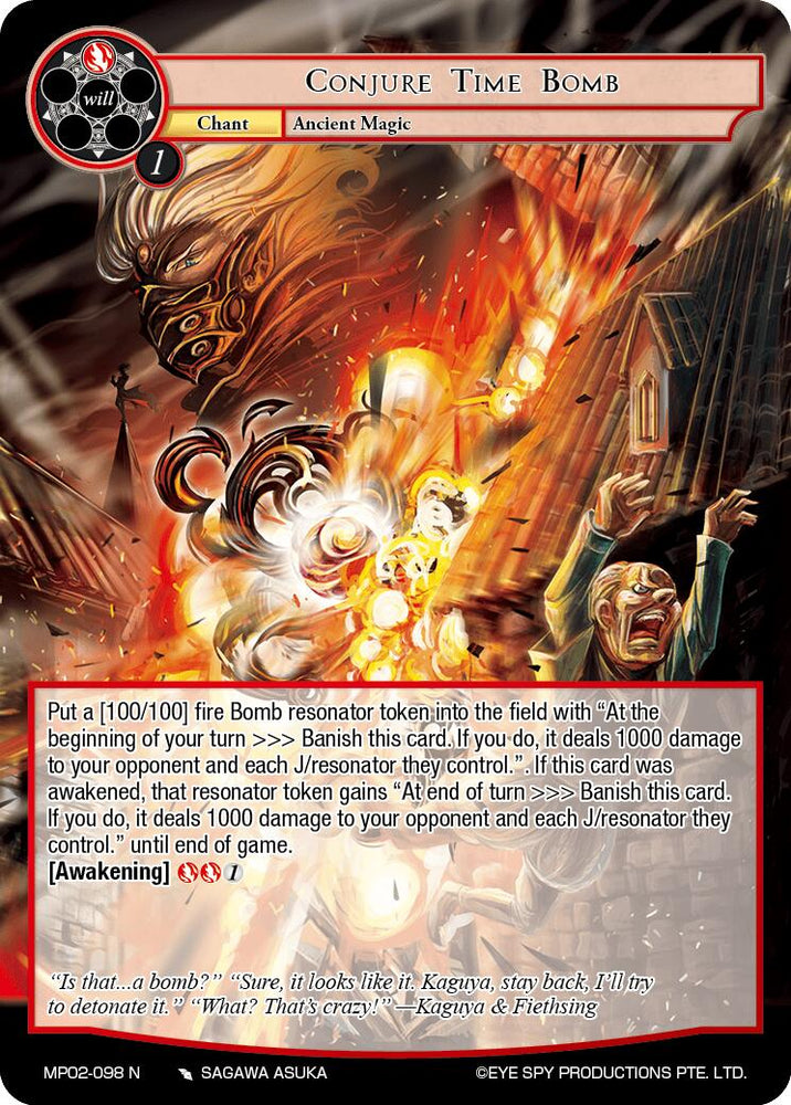 Conjure Time Bomb (MP02-098 MR) [Masterpiece Collection 02 "Fates Reunited!"]