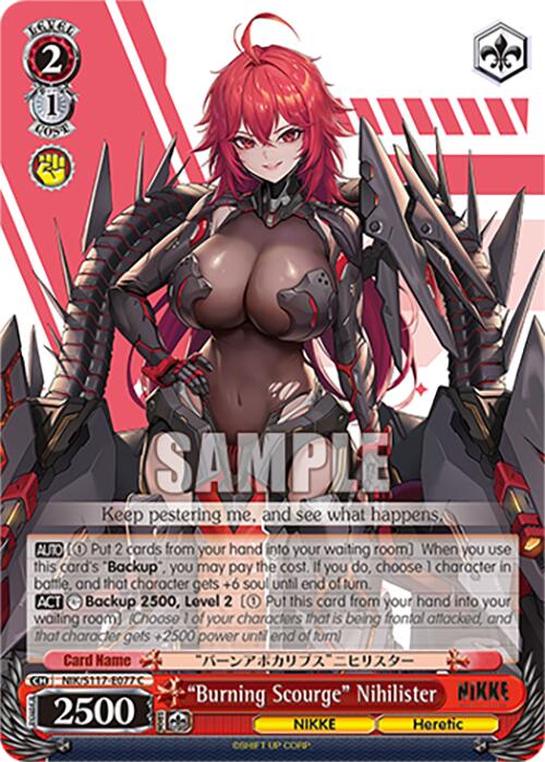 "Burning Scourge" Nihilister (NIK/S117-E077 C) [GODDESS OF VICTORY: NIKKE]