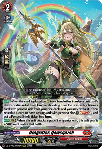 Dragritter, Qawsqozah (DZ-BT07/002EN) [Moon Fangs & Cerulean Blaze]