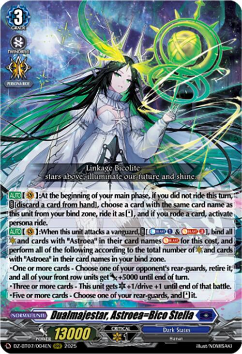 Dualmajestar, Astroea=Bico Stella (DZ-BT07/004EN) [Moon Fangs & Cerulean Blaze]