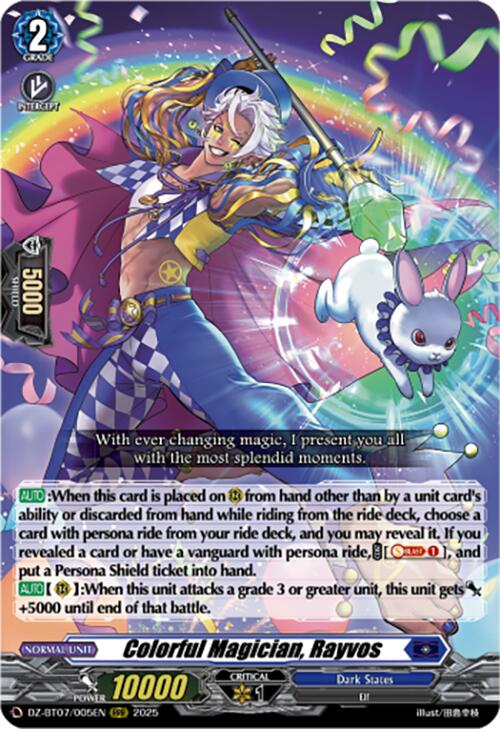Colorful Magician, Rayvos (DZ-BT07/005EN) [Moon Fangs & Cerulean Blaze]