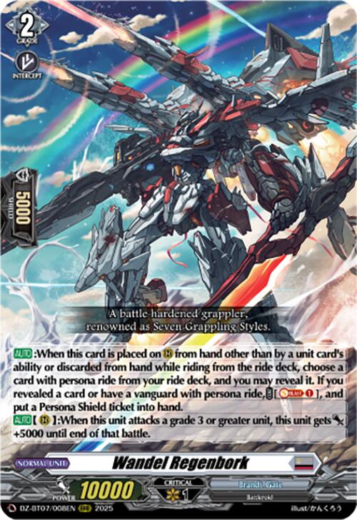 Wandel Regenbork (DZ-BT07/008EN) [Moon Fangs & Cerulean Blaze]