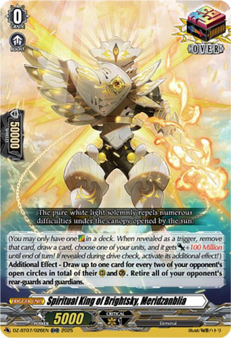 Spiritual King of Brightsky, Meridzanblia (DZ-BT07/026EN) [Moon Fangs & Cerulean Blaze]