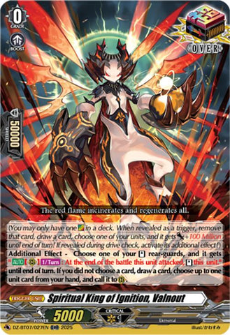 Spiritual King of Ignition, Valnout (DZ-BT07/027EN) [Moon Fangs & Cerulean Blaze]