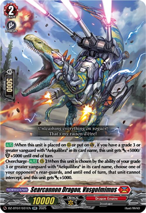 Searcannon Dragon, Vasgolmimus (DZ-BT07/031EN) [Moon Fangs & Cerulean Blaze]