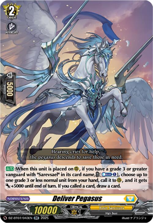 Deliver Pegasus (DZ-BT07/043EN) [Moon Fangs & Cerulean Blaze]