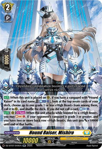 Hound Raiser, Mishiro (DZ-BT07/044EN) [Moon Fangs & Cerulean Blaze]