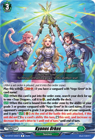 Kyanos Orkos (DZ-BT07/090EN) [Moon Fangs & Cerulean Blaze]