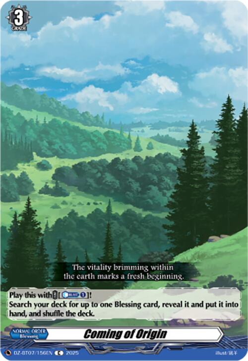 Coming of Origin (DZ-BT07/156EN) [Moon Fangs & Cerulean Blaze]