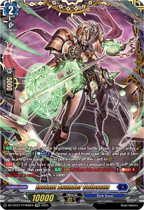 Instant Asunder Colossus (DZ-BT07/FFR06EN) [Moon Fangs & Cerulean Blaze]
