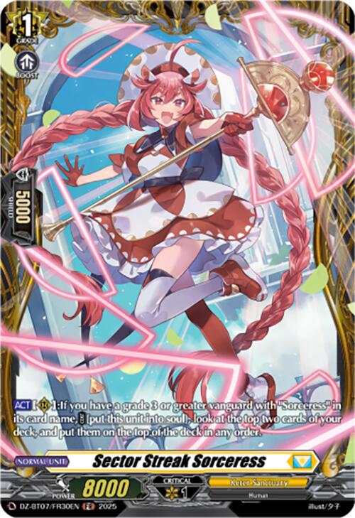 Sector Streak Sorceress (DZ-BT07/FR30EN) [Moon Fangs & Cerulean Blaze]