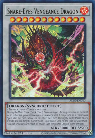 Snake-Eyes Vengeance Dragon [ALIN-EN040] Ultra Rare