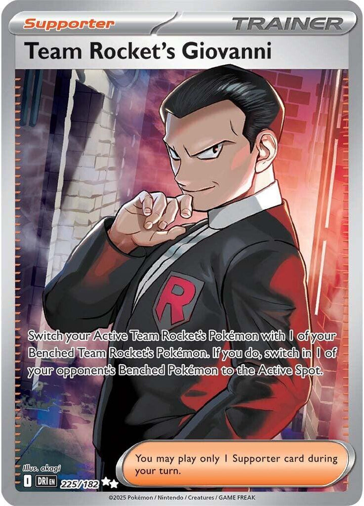 Team Rocket's Giovanni (225/182) [Scarlet & Violet: Destined Rivals]