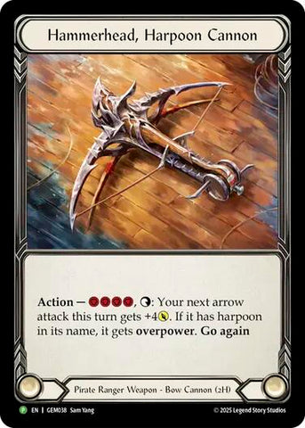 Hammerhead, Harpoon Cannon [GEM038] (GEM Pack 2)  Cold Foil