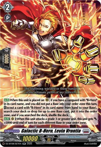 Galatic B-Hero, Levin Vrontia (DZ-BT08/027EN) [Knights 0f Rebirth]