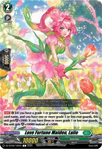 Love Fortune Maiden, Lalie (DZ-BT08/100EN) [Knights 0f Rebirth]