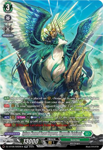 Sylvan Horned Beast Emperor, Magnolia Patriach (DZ-BT08/SR29EN) [Knights 0f Rebirth]