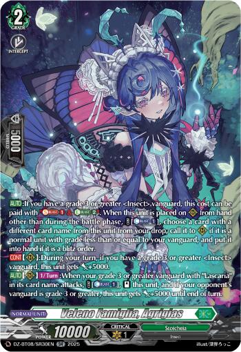 Veleno Famiglia, Agrigias (DZ-BT08/SR30EN) [Knights 0f Rebirth]