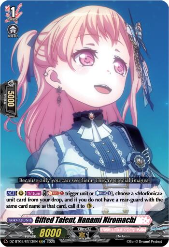 Gifted Talent, Nanami Hiromachi (DZ-BT08/EX13EN) [Knights 0f Rebirth]