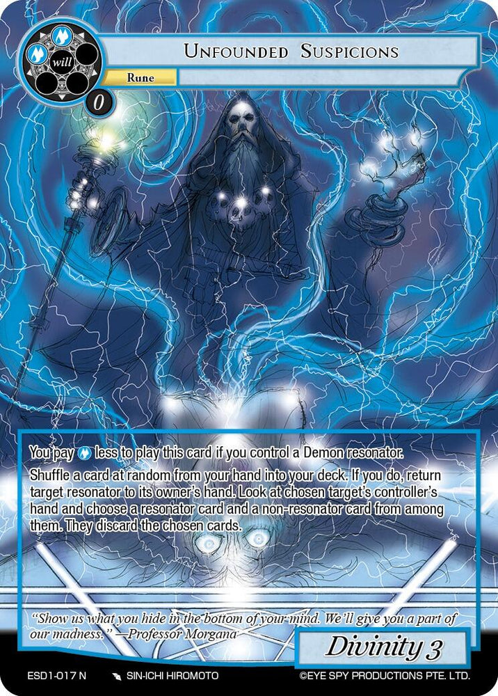 Unfounded Suspicions (ESD1-017 N) [Descent into the Raven's Catacombs]