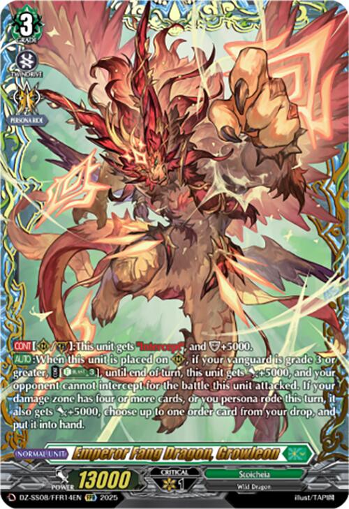 Emperor Fang Dragon, Growleon (DZ-SS08/FFR14EN) [Festival Booster 2025]