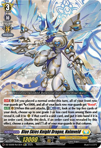 Blue Skies Knight Dragon, Halmveld (Re+) (DZ-SS08/Re43EN) [Festival Booster 2025]