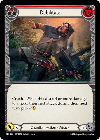 Debilitate (Red) [MPG070] (Mastery Pack Guardian)