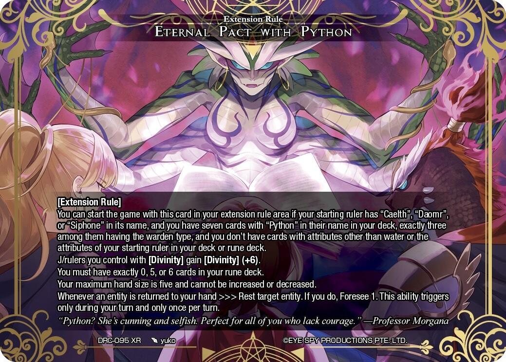 Eternal Pact with Python (DRC-095 XR) [Descent into the Raven's Catacombs]