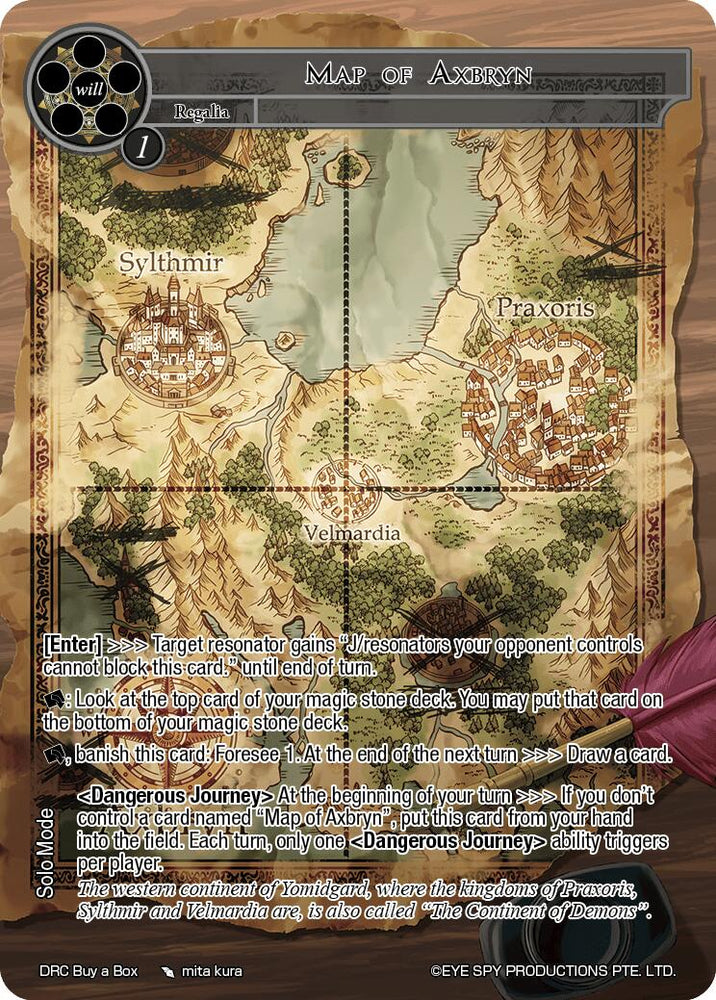 Map of Axbryn (DRC Buy a Box) [Promo Cards]