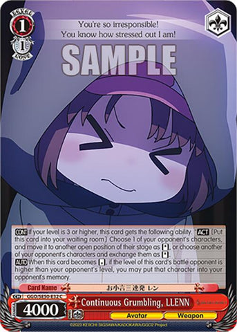 Continuous Grumbling, LLENN (GGO/SE50-E32 C) [SAO Alternative–Gun Gale Online–2 Premium Booster]