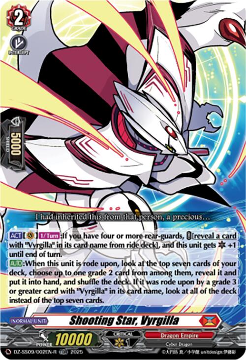 Shooting Star, Vyrgilla (TDR) (DZ-SS09/002EN-R) [Zero Tendo Start Deck]