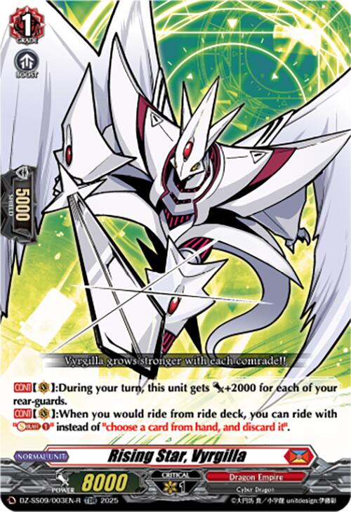 Rising Star, Vyrgilla (TDR) (DZ-SS09/003EN-R) [Zero Tendo Start Deck]