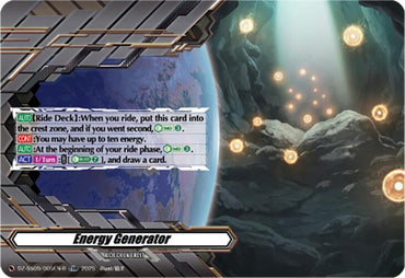 Energy Generator (TDR) (DZ-SS09/005EN-R) [Zero Tendo Start Deck]